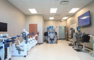 A physical therapy room with equipment for our DPT program.